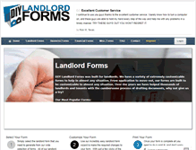 Tablet Screenshot of diylandlordforms.com